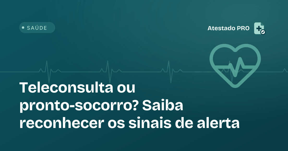 Ilustração do artigo: Teleconsulta ou pronto-socorro? Saiba reconhecer os sinais de alerta
